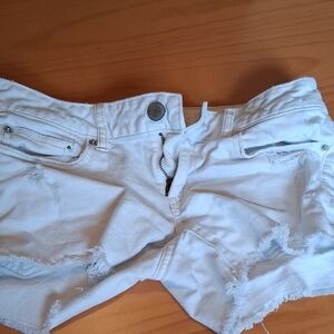 American Eagle Outfitters White Jean Shorts